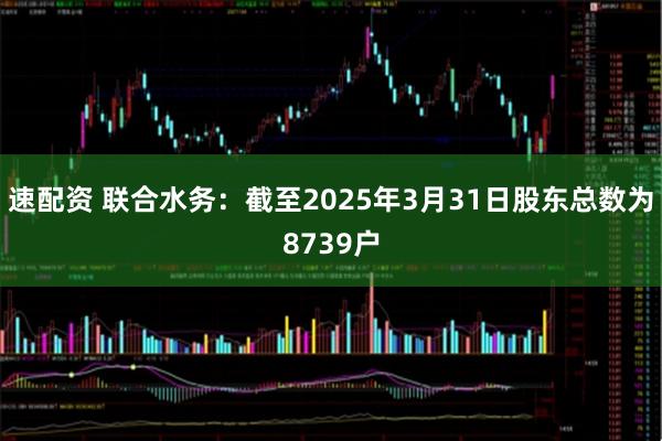 速配资 联合水务：截至2025年3月31日股东总数为8739户